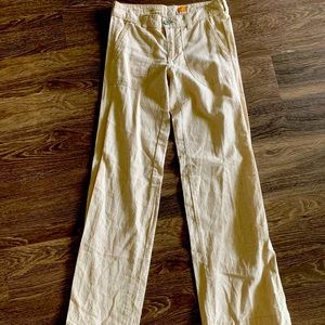 Pilcro Wide Leg Linen Pant